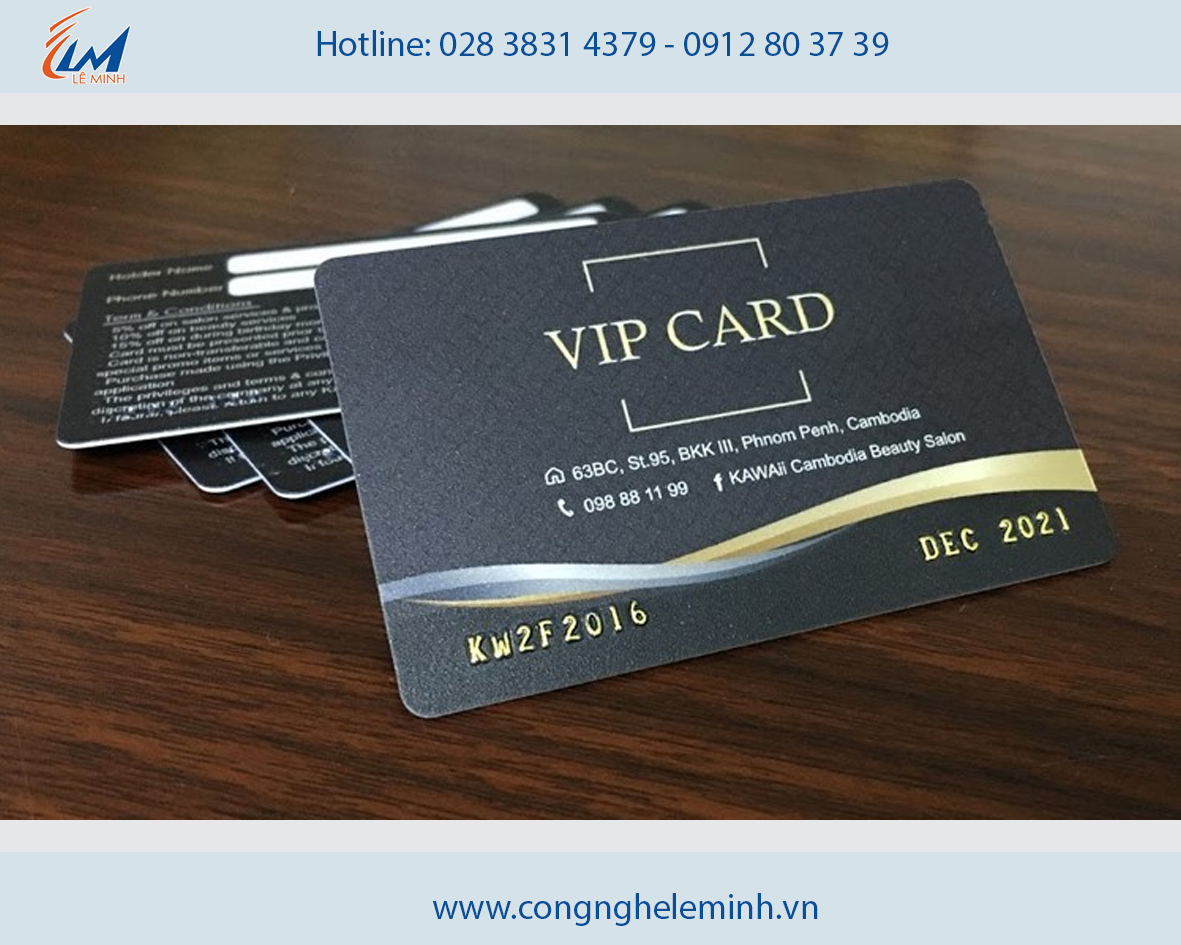 In Thẻ VIP Card – Thẻ Thành Viên Nhựa Cao Cấp