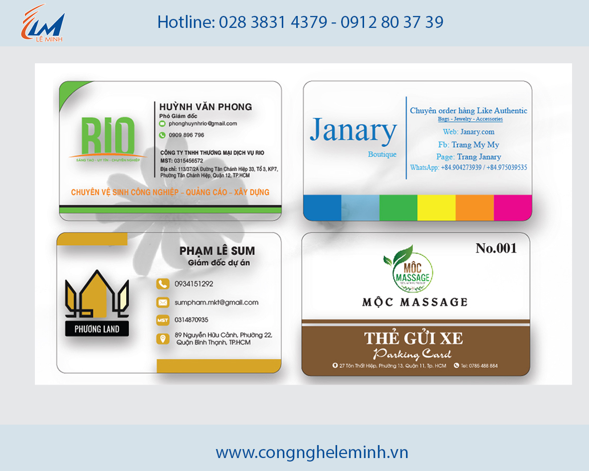 In Thẻ Nhựa Trong Suốt – Name Card, Thẻ VIP Sang Trọng
