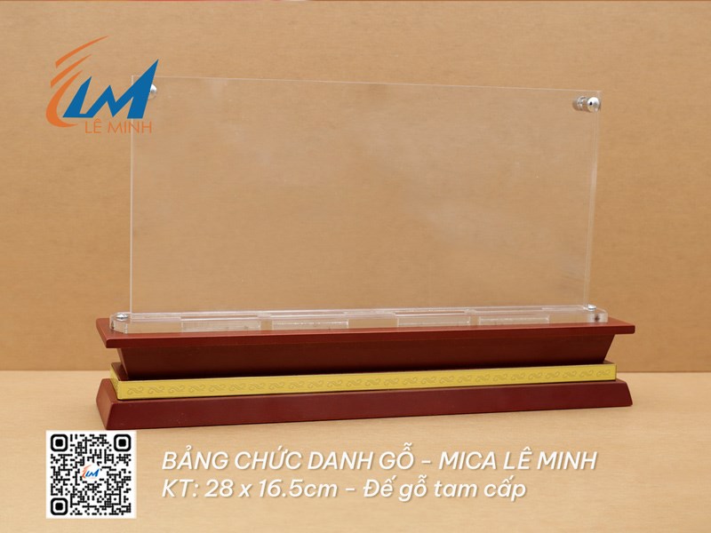 GỖ MICA IN UV - BẢNG CHỨC DANH ĐỂ BÀN