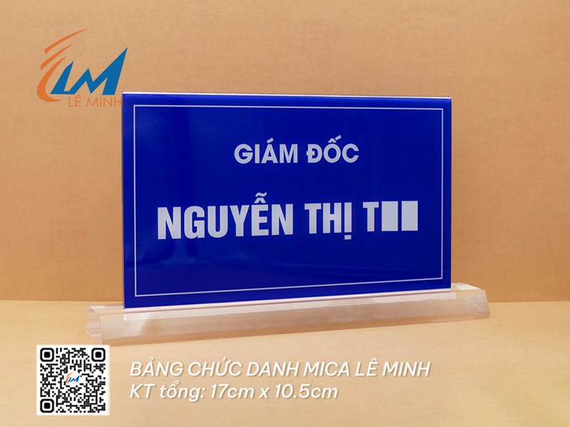 BẢNG CHỨC DANH MICA GIÁ RẺ