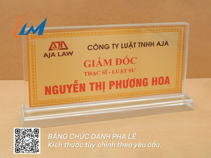 BẢNG CHỨC DANH CAO CẤP