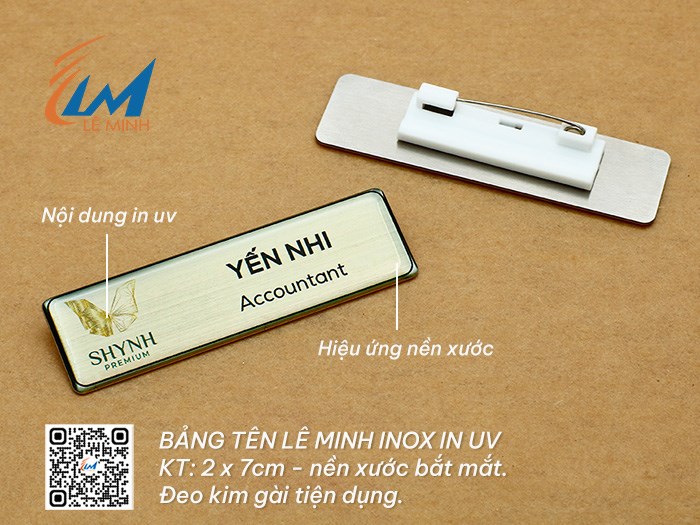BẢNG TÊN INOX IN UV PHỦ KEO