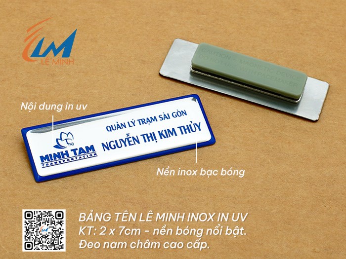 BẢNG TÊN INOX IN UV PHỦ KEO