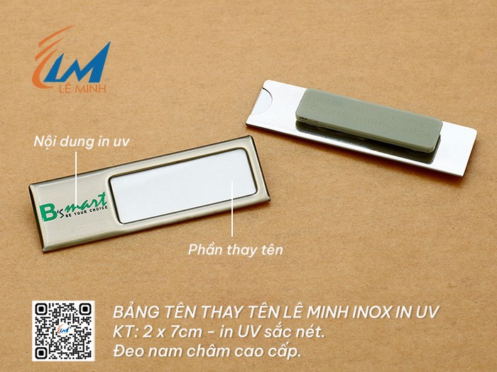 BẢNG TÊN THAY TÊN INOX IN UV