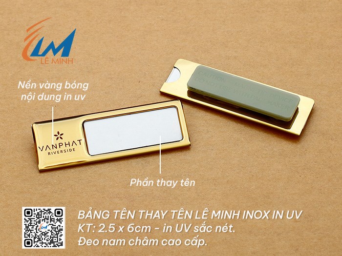 BẢNG TÊN THAY TÊN INOX IN UV