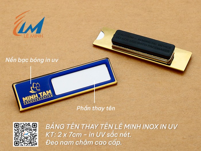 BẢNG TÊN THAY TÊN INOX IN UV