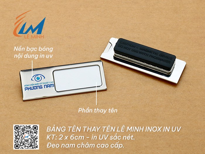 BẢNG TÊN THAY TÊN INOX IN UV