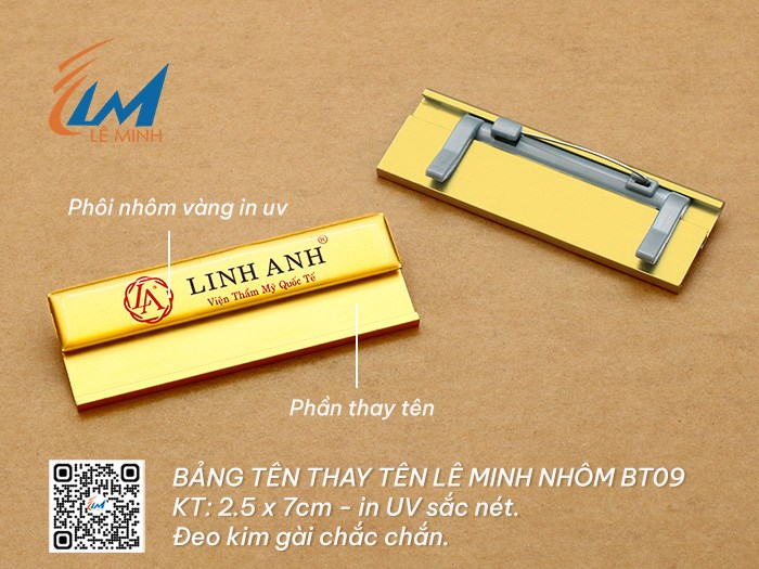 BẢNG TÊN THAY TÊN BT09 IN UV