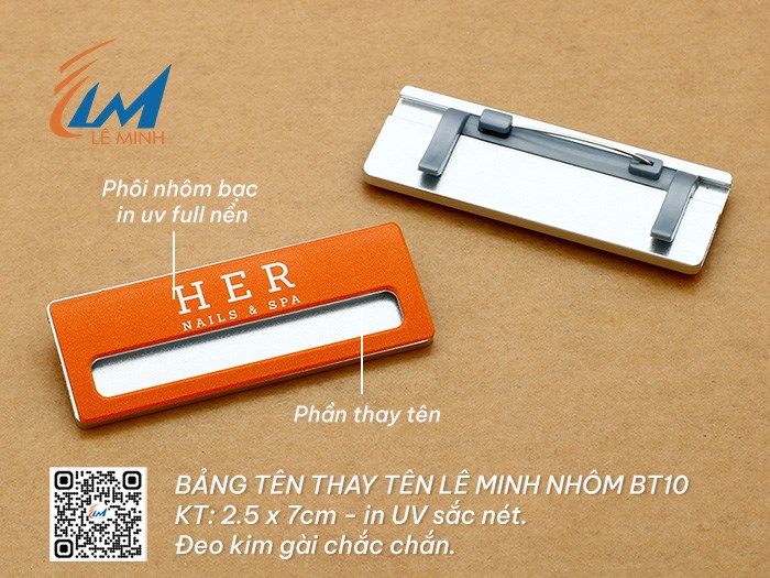 BẢNG TÊN THAY TÊN BT10/10A IN UV