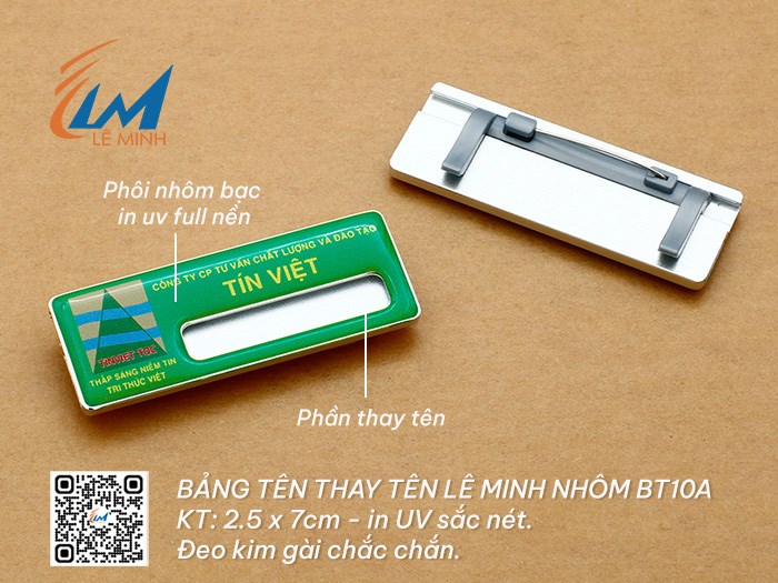 BẢNG TÊN THAY TÊN BT10/10A IN UV