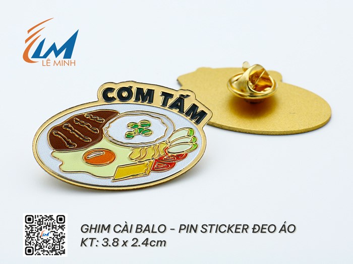 GHIM CÀI BALO - HUY HIỆU STICKER CÀI ÁO