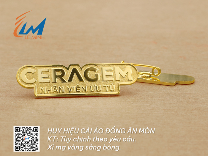 HUY HIỆU MẠ VÀNG CÀI ÁO
