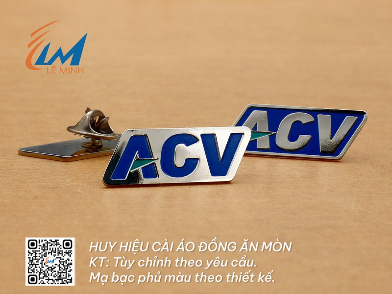 HUY HIỆU MẠ BẠC CÀI ÁO