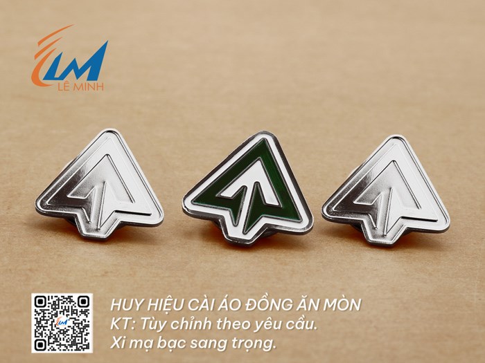 HUY HIỆU MẠ BẠC CÀI ÁO