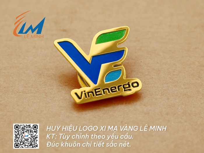 HUY HIỆU LOGO ĐỒNG ĐÚC KHUÔN MẠ VÀNG/BẠC VÔ MÀU THEO YÊU CẦU