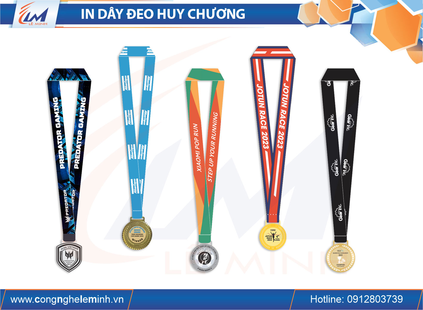 In Dây Đeo Huân Chương – Huy Chương Theo Yêu Cầu