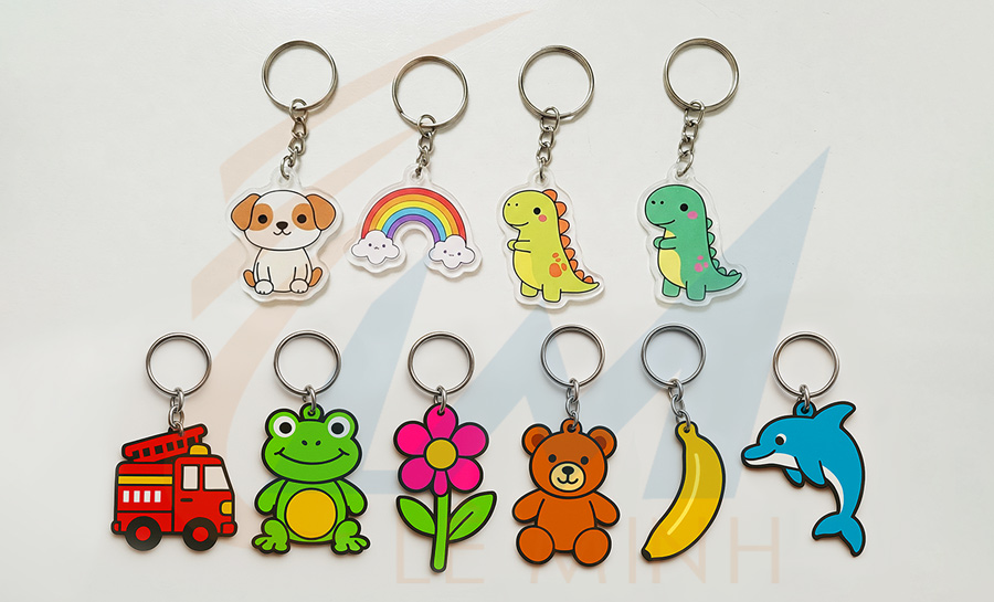 Làm Móc Khóa Mica In Logo Giá Rẻ TP.HCM Theo Yêu Cầu
