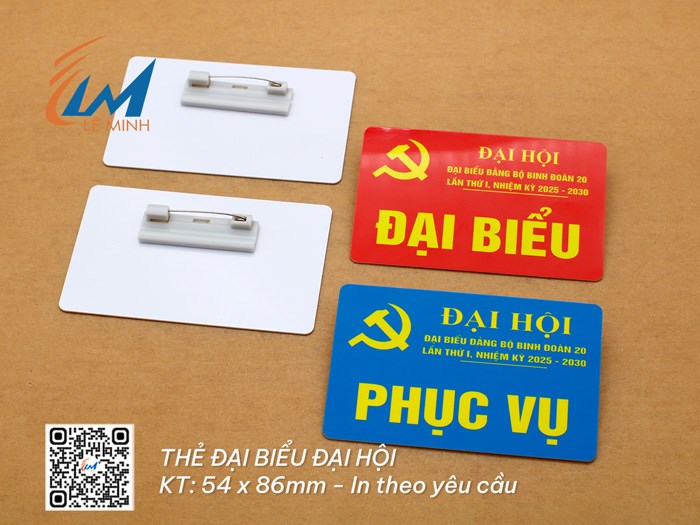 LÀM THẺ ĐẠI BIỂU ĐẠI HỘI