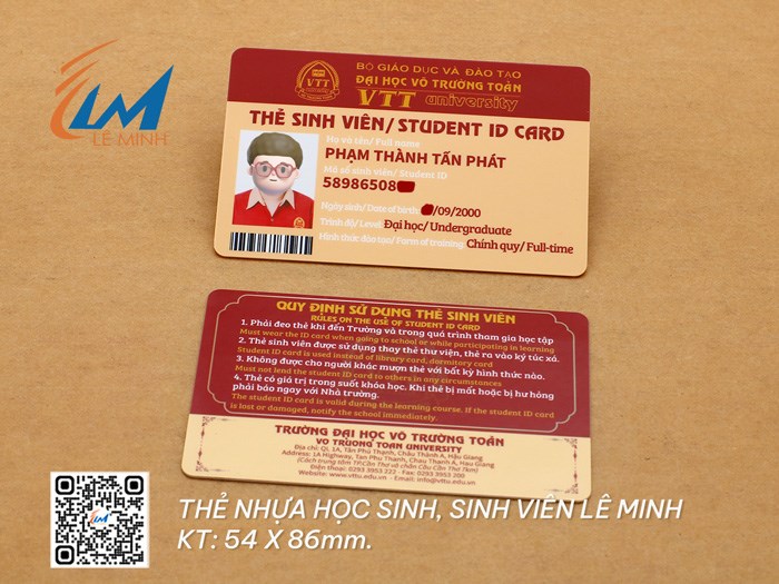 IN THẺ SINH VIÊN, HỌC SINH